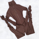 Vanilla Latte Scrunch Jumpsuit
