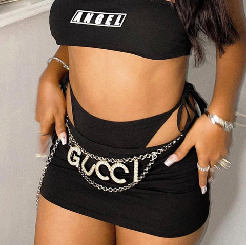 Atlantis Belt & Earrings
